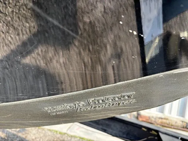 Slide: The Image of Close-up of a 1998 Ranger 518DVX boat hull with Hamby's Protector. - 3