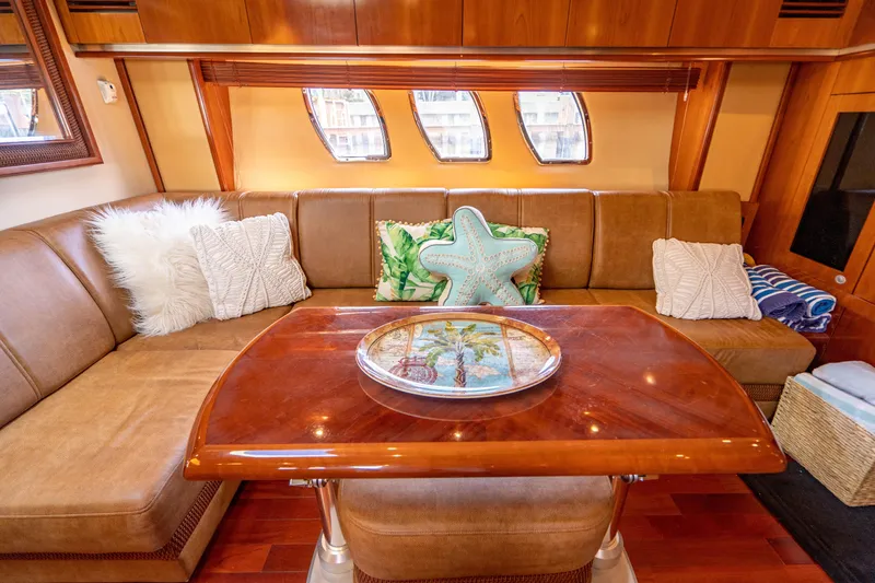 Slide: The Image of Luxurious kitchen interior of 2005 Sea Ray 48 Sundancer yacht with modern appliances. - 25