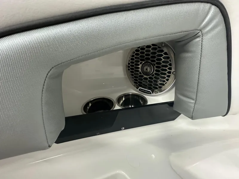 Slide: The Image of Interior detail of 2025 Monterey M45 boat, featuring sleek design and modern fittings. - 38