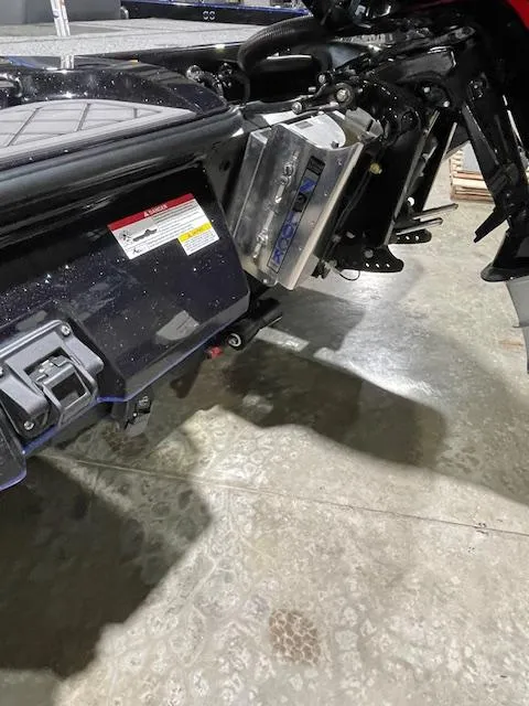 Slide: The Image of 2025 Caymas CX 20 boat engine detail on concrete floor. - 14