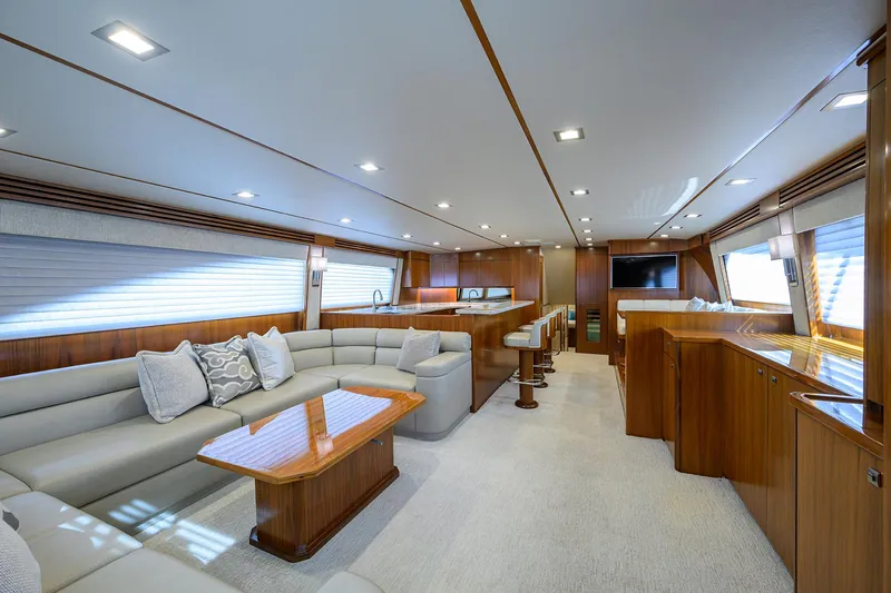 Slide: The Image of Viking 80 LAMPLIGHTER -  Salon & Galley - 5