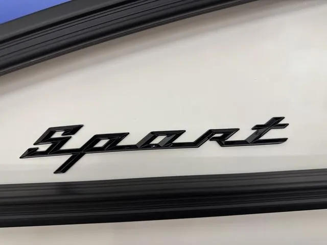 Slide: The Image of "Sport" emblem on 2025 Bennington M Swingback 26 MSB boat. - 26