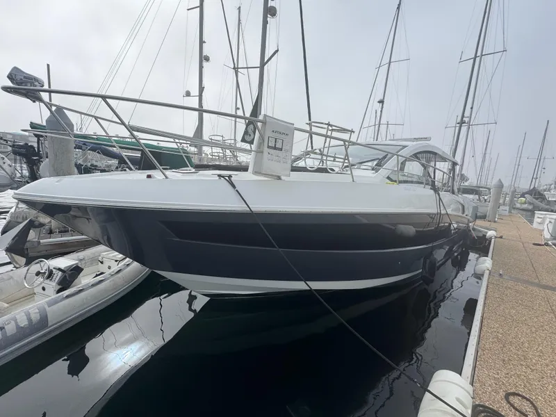 Slide: The Image of 2020 Cruisers Yachts 39 Express Coupe docked at marina. - 31