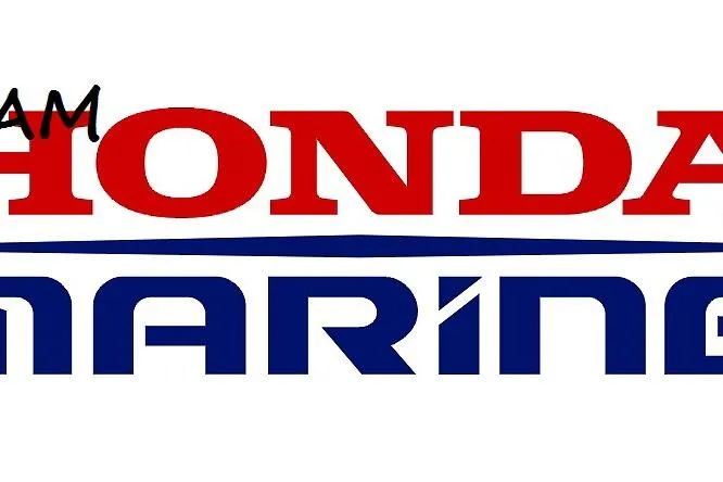 Slide: The Image of Honda Marine logo with bold red and blue text, related to C-Hawk 29 Center Console 2025. - 8