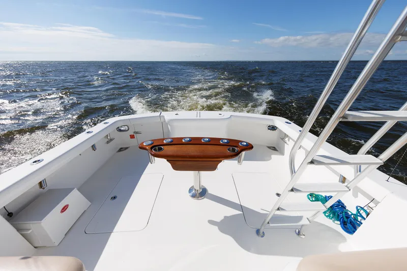 Slide: The Image of 2018 Viking FIVE FISH - Cockpit & Ladder to Flybridge - 25