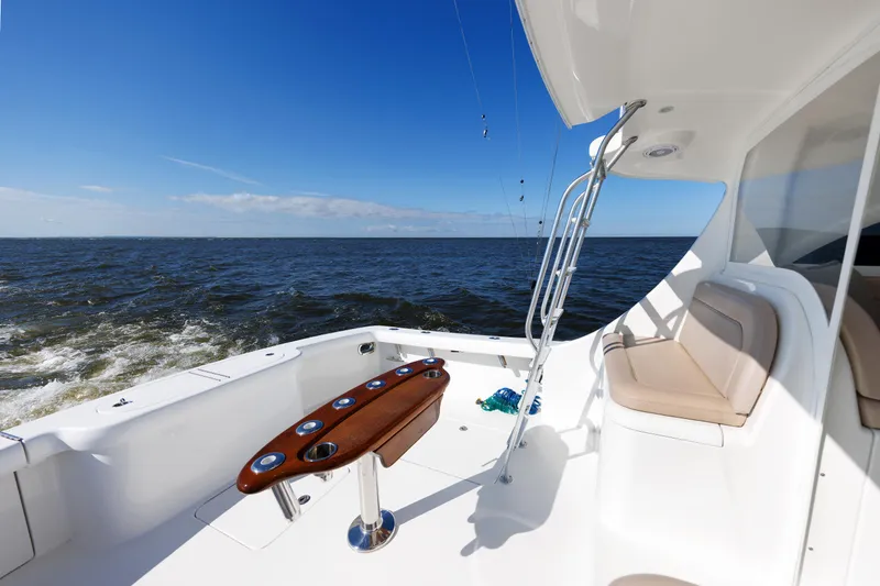 Slide: The Image of 2018 Viking FIVE FISH - Cockpit & Ladder to Flybridge - 26