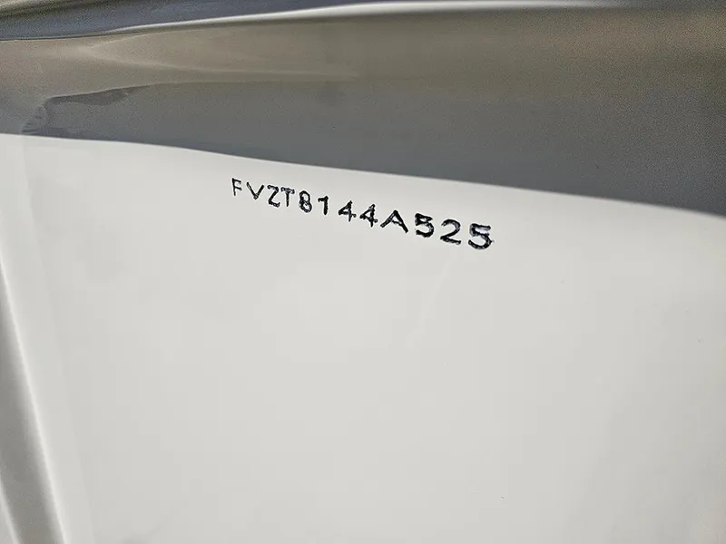 Slide: The Image of Hull identification number on a 2025 Bulls Bay 2200 XS boat. - 22