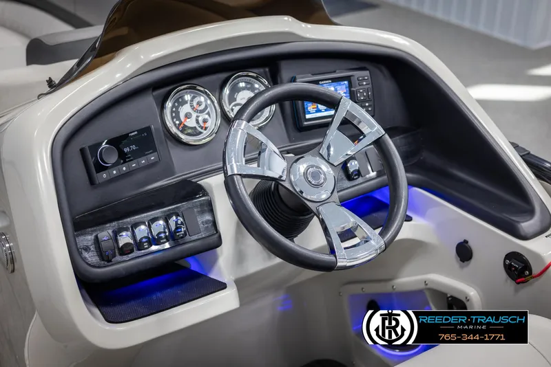 Slide: The Image of 2021 Avalon Catalina QL dashboard with steering wheel and control panel. - 27