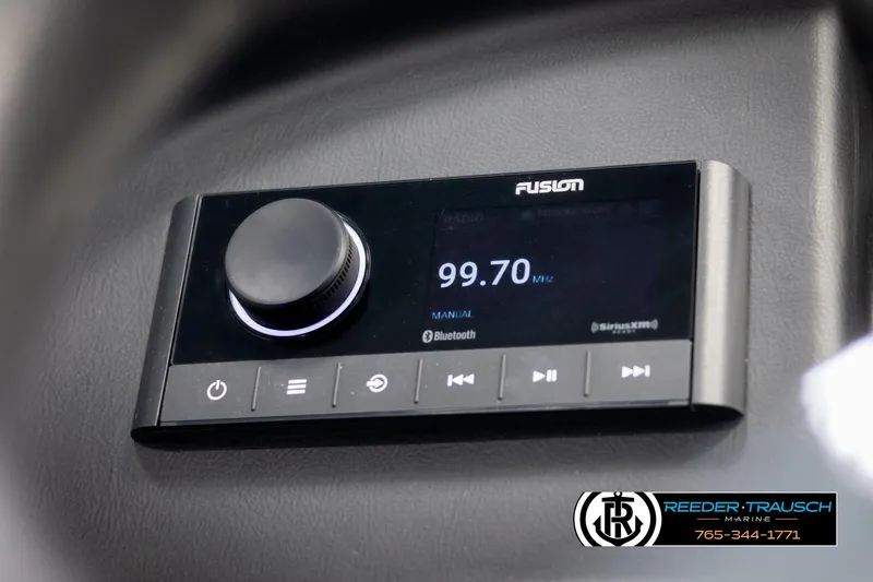 Slide: The Image of Fusion stereo system in 2021 Avalon Catalina QL, displaying 99.70 FM frequency. - 30