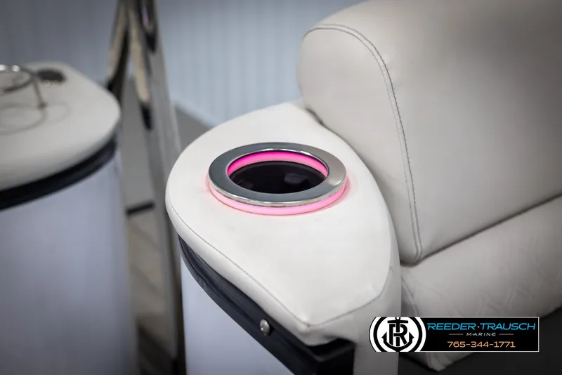 Slide: The Image of 2021 Avalon Catalina QL boat seat with illuminated cup holder. - 40