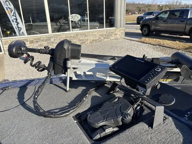 Slide: The Image of 2019 Skeeter ZX250 boat with advanced navigation and control systems on deck. - 10