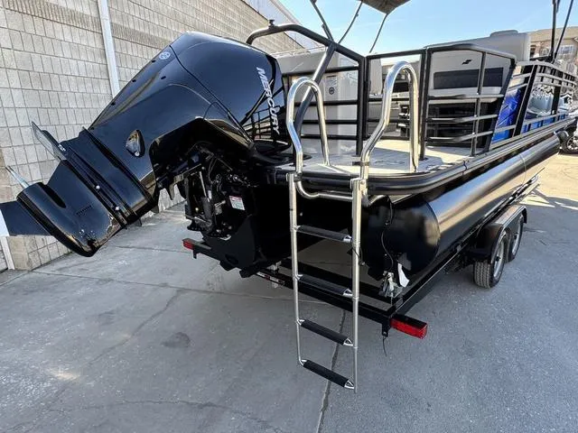 Slide: The Image of 2025 Starcraft CX 23 RL boat interior with modern seating and sleek design. - 5