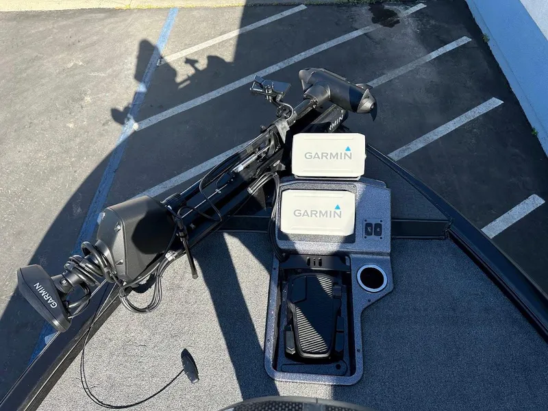 Slide: The Image of 2025 Ranger ALPHA 208 boat with Garmin electronics on deck. - 26