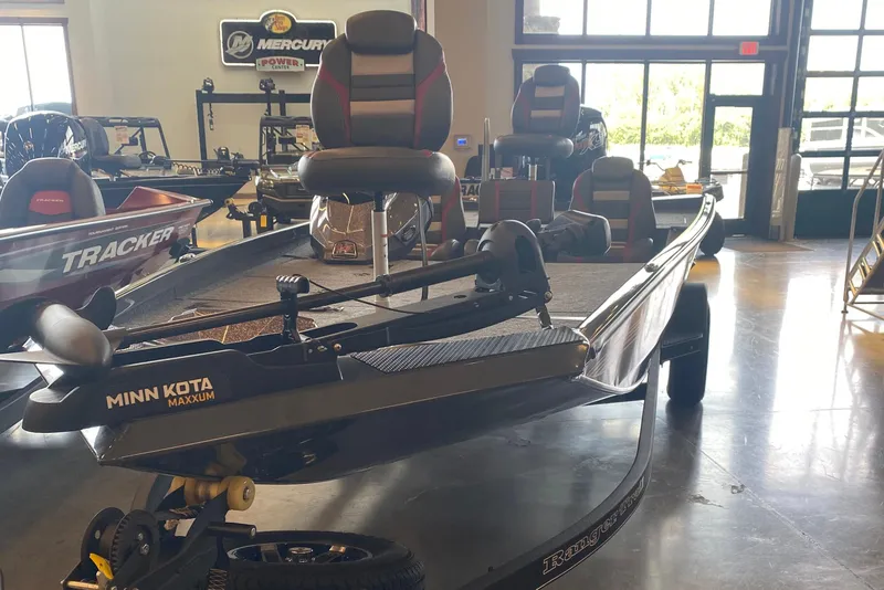 The Image of 2025 Ranger RT188P boat with Minn Kota Maxxum motor in showroom. - 0