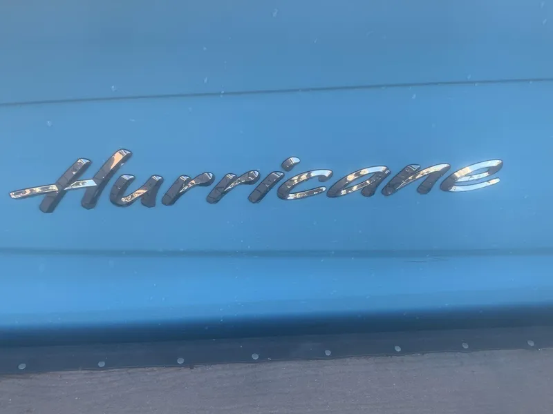 Slide: The Image of Close-up of 2025 Hurricane SD 2050 logo on blue surface. - 5