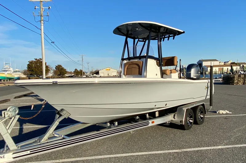 Slide: The Image of 2021 Sea Hunt BX 22 BR boat with Yamaha 200 engine at marina. - 6