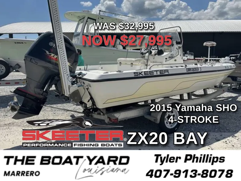The Image of 2005 Skeeter ZX20 Bay boat for sale, low hours, priced at $19,995. - 0