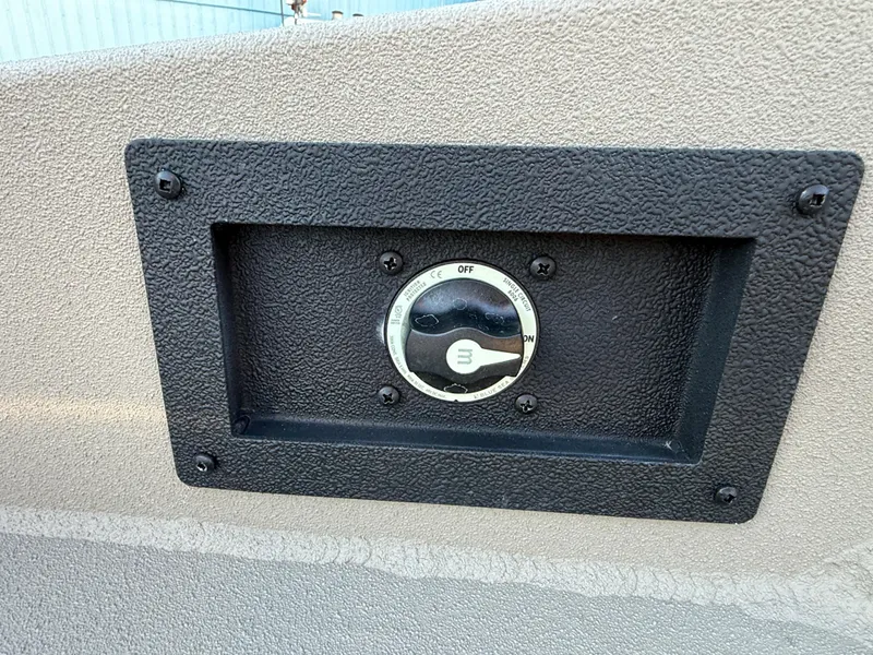 Slide: The Image of Control panel on 2025 Excel 1651 River Warrior boat. - 17