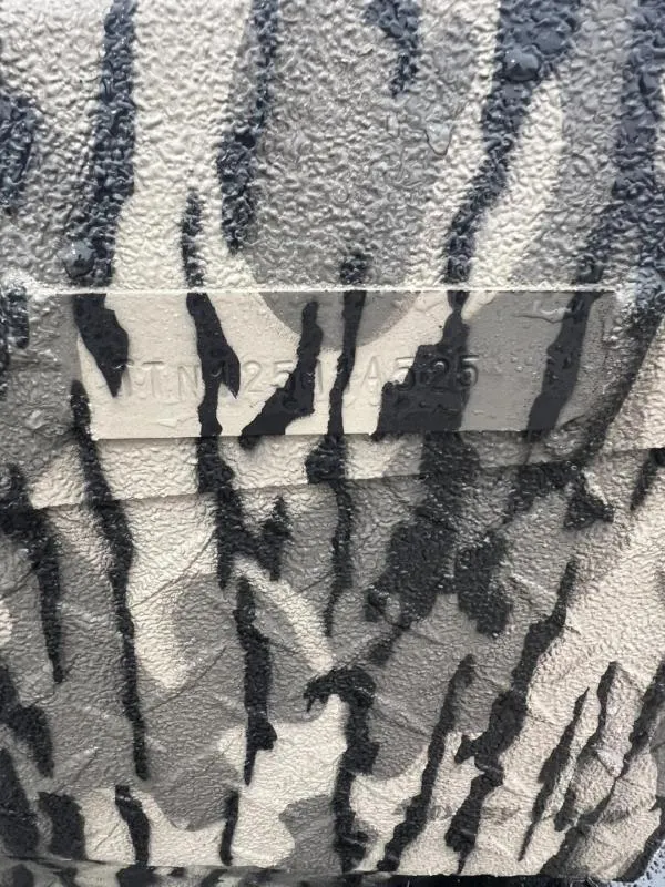 Slide: The Image of Camouflage pattern on 2025 Havoc Boats 1656 VJST hull with visible serial number. - 12