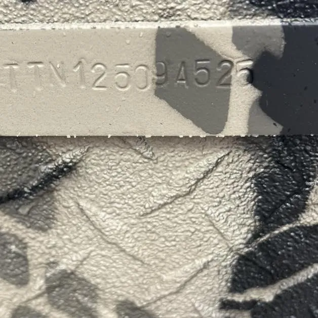 Slide: The Image of Close-up of serial number on 2025 Havoc Boats 1656 VJST with textured surface. - 12