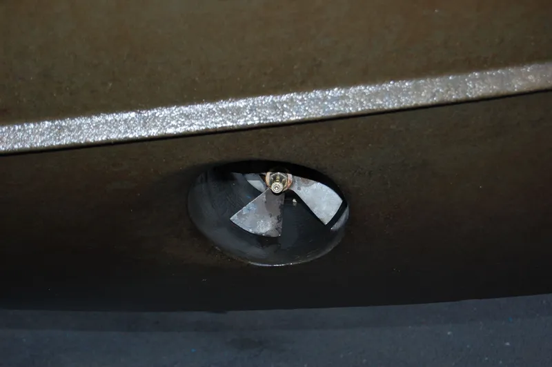Slide: The Image of Propeller of 2002 Eagle Pilothouse boat, close-up view. - 12