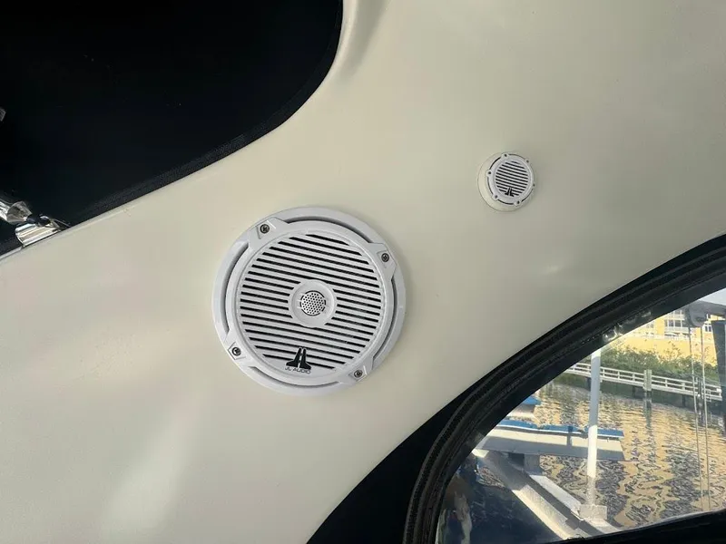 Slide: The Image of Boat interior speakers on a 2008 Sea Ray 38 Sundancer. - 27