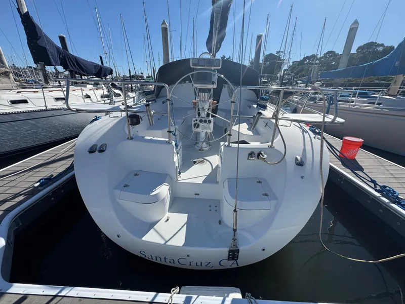 Slide: The Image of 2001 Catalina 42 MK II sailboat docked in marina, Santa Cruz, CA. - 16