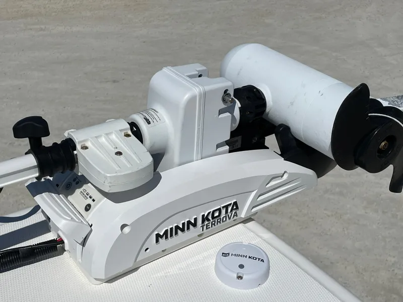 Slide: The Image of Minn Kota Terrova trolling motor on Everglades 273 Center Console, 2020 model. - 4