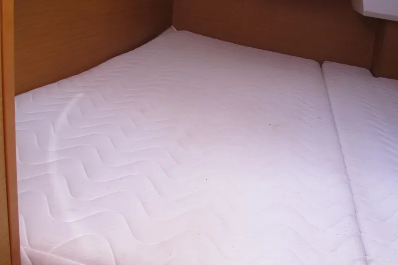 Slide: The Image of Interior cabin mattress of 2013 Jeanneau Sun Odyssey 379 sailboat. - 73