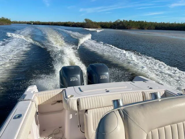 Slide: The Image of 2005 Grady-White 283 RELEASE boat cruising on a scenic waterway. - 6