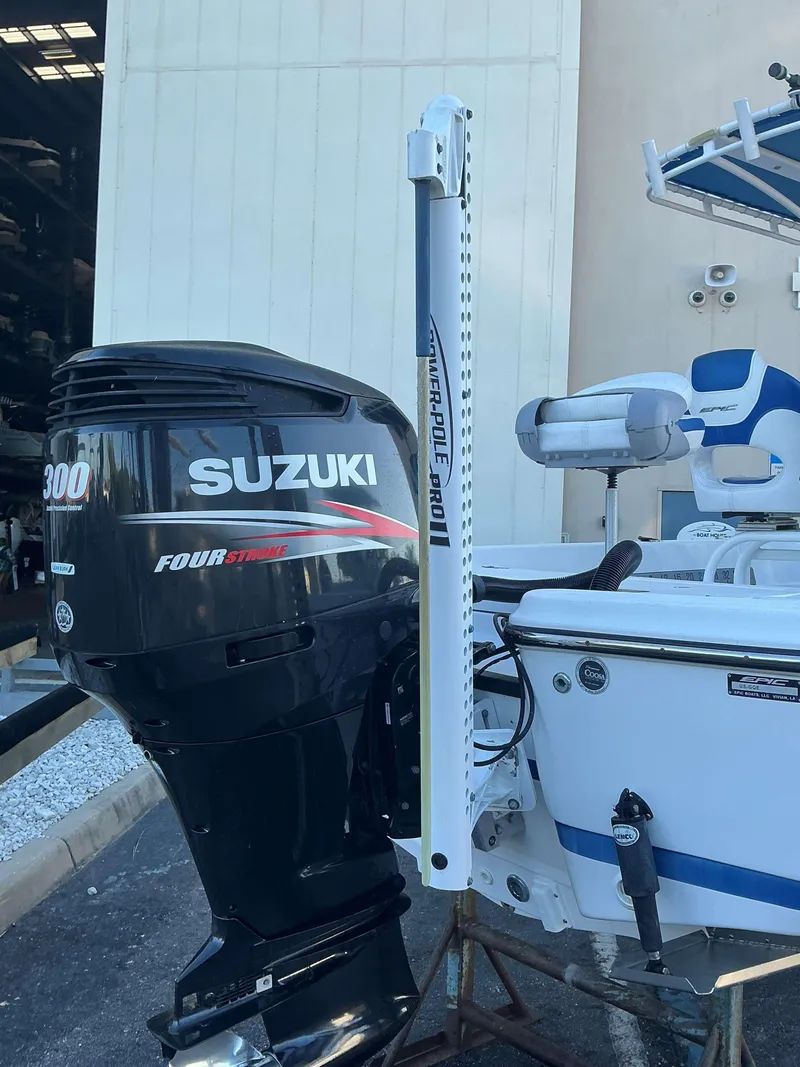 Slide: The Image of 2017 Epic 25 SC boat with Suzuki 300 Four Stroke engine and Power-Pole Pro II. - 6