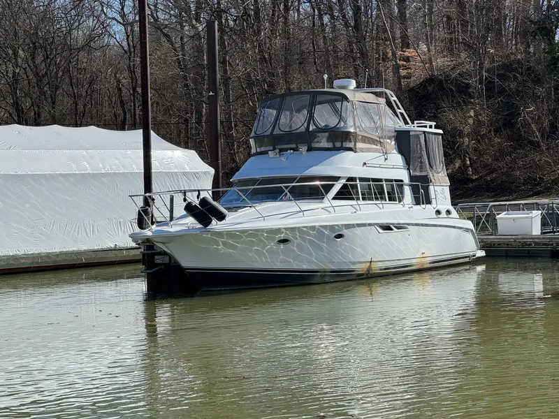 Slide: The Image of Silverton 442 Cockpit Motor Yacht 1996 - 5