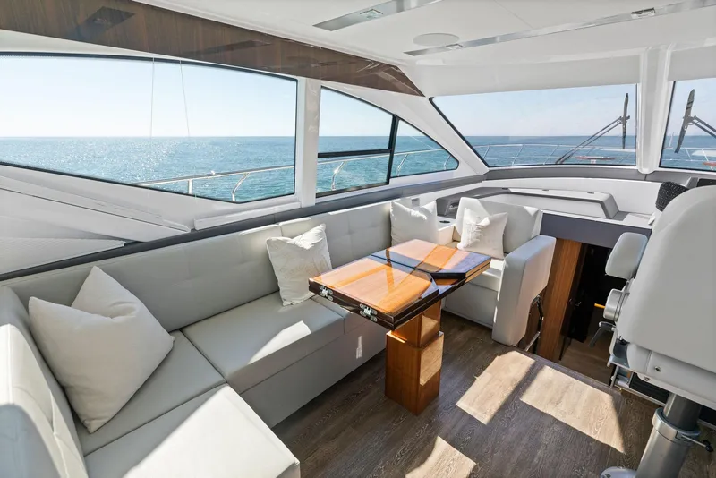 Slide: The Image of 2023 Cruisers Yachts 60 Cantius Fly- Dinette - 13