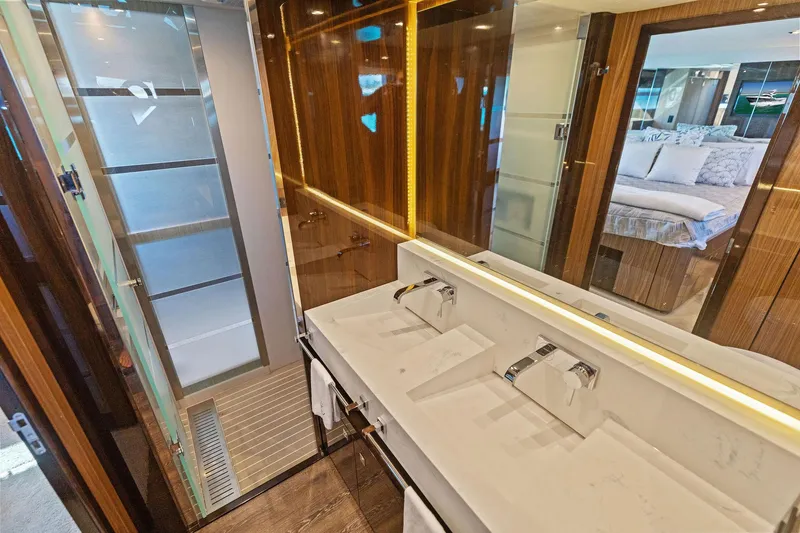 Slide: The Image of 2023 Cruisers Yachts 60 Cantius Fly- Master Head - 20