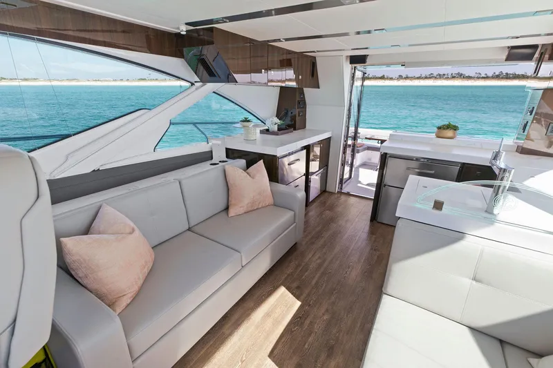 Slide: The Image of 2023 Cruisers Yachts 60 Cantius Fly- Salon - 7