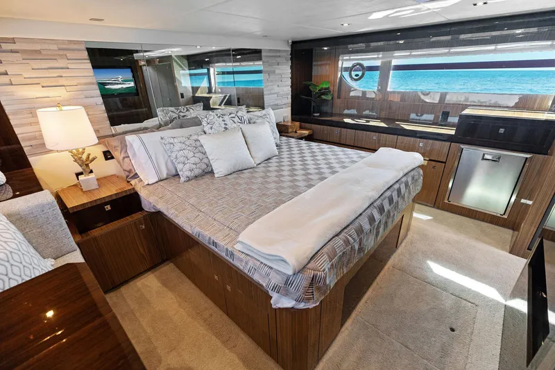 Slide: The Image of 2023 Cruisers Yachts 60 Cantius Fly- Master Stateroom - 16