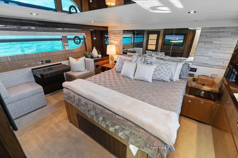 Slide: The Image of 2023 Cruisers Yachts 60 Cantius Fly- Master Stateroom - 17