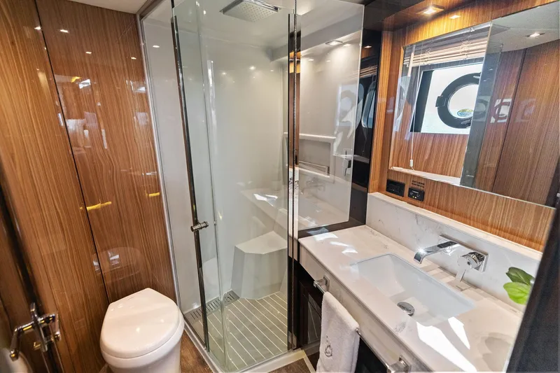 Slide: The Image of 2023 Cruisers Yachts 60 Cantius Fly- Guest Head - 28