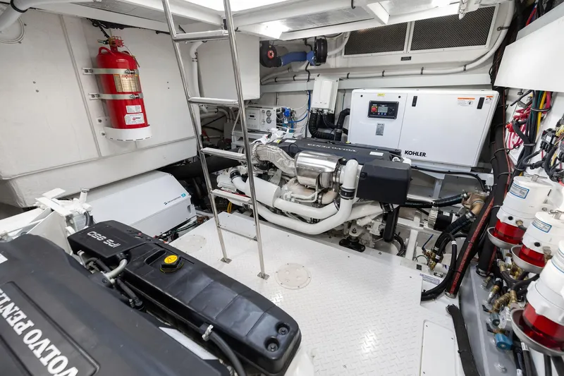 Slide: The Image of 2023 Cruisers Yachts 60 Cantius Fly- Engine Room - 48