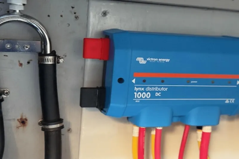 Slide: The Image of Victron Energy Lynx Distributor 1000 DC in 2001 Silverton 392 Motoryacht. - 60