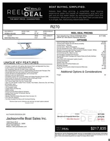 Slide: The Image of Robalo R270 Center Console 2025 - 13