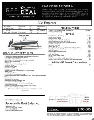 Slide: The Image of Robalo R222 Explorer 2025 - 5