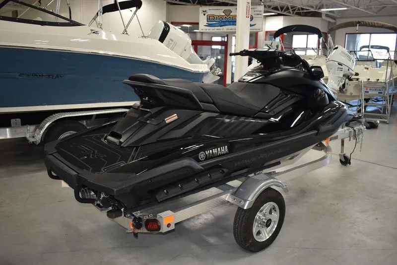 Slide: The Image of 2023 Yamaha WaveRunner FX SVHO® with Audio System on trailer in showroom. - 4