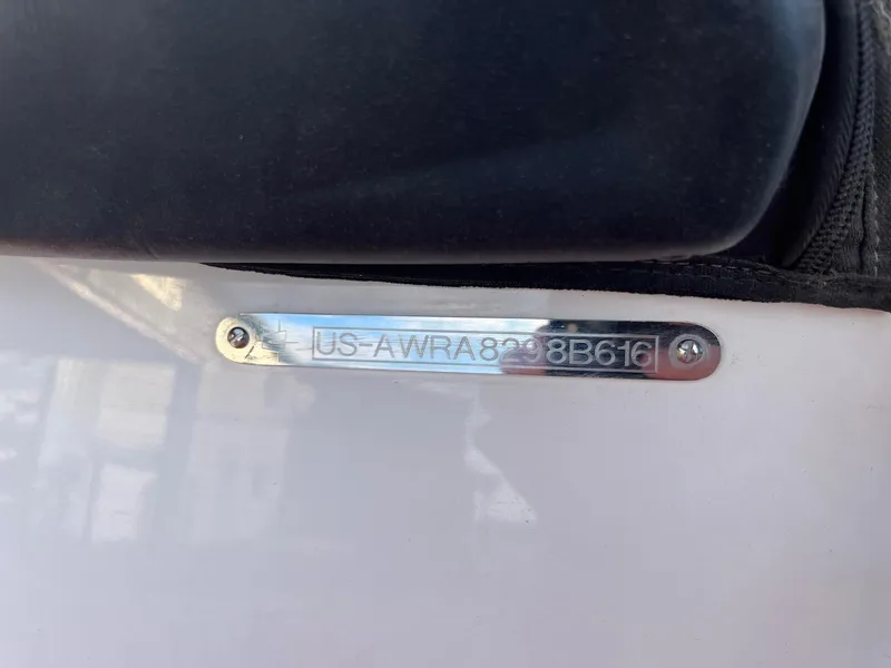 Slide: The Image of 2016 Axis Boats A22 hull identification number plate. - 32