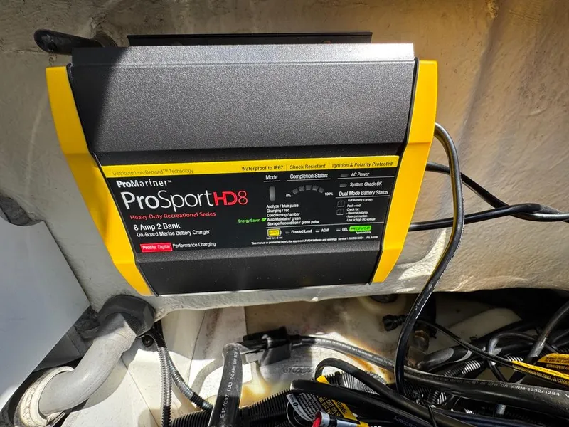 Slide: The Image of ProMariner ProSport HD8 battery charger installed on a 2016 Sea Ray SDX 270 boat. - 30
