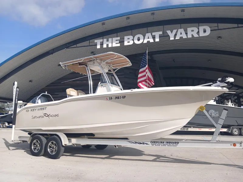 Slide: The Image of 2020 Key West 239 boat on trailer at The Boat Yard. - 13