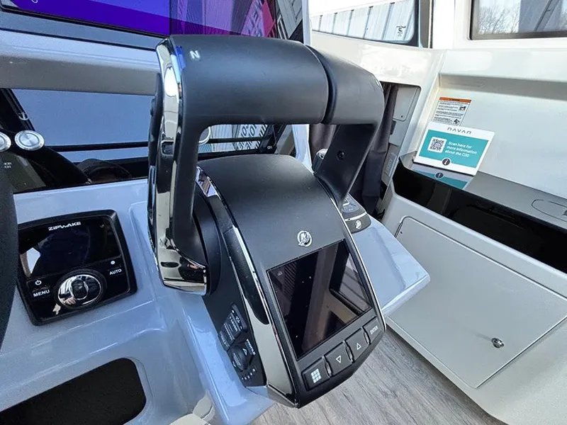 Slide: The Image of Control panel of 2025 Navan C30 boat with advanced navigation system. - 25