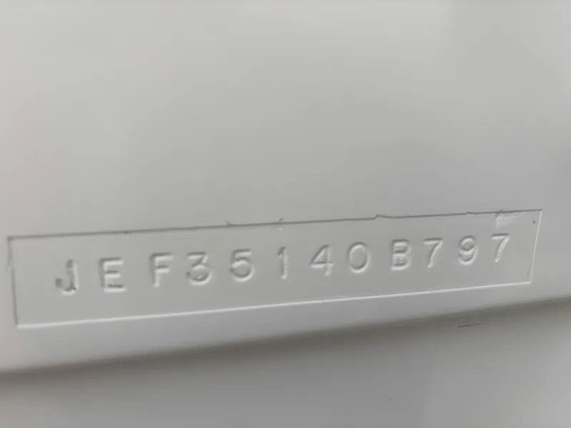 Slide: The Image of Hull identification number on a 1997 Jefferson Marlago 35 FS boat. - 10