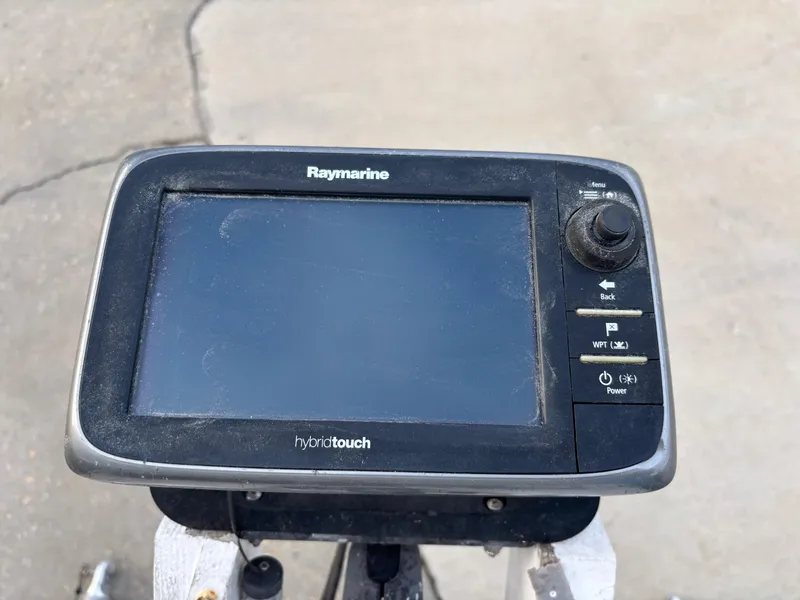Slide: The Image of Raymarine HybridTouch display on a 1997 Jefferson Marlago 35 FS boat. - 23