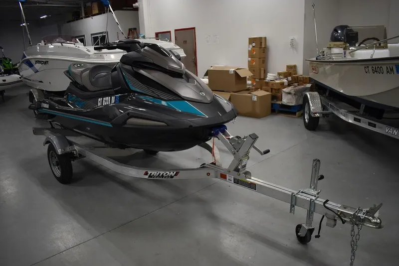 Slide: The Image of 2023 Yamaha WaveRunner VX Cruiser® on trailer in a showroom. - 3